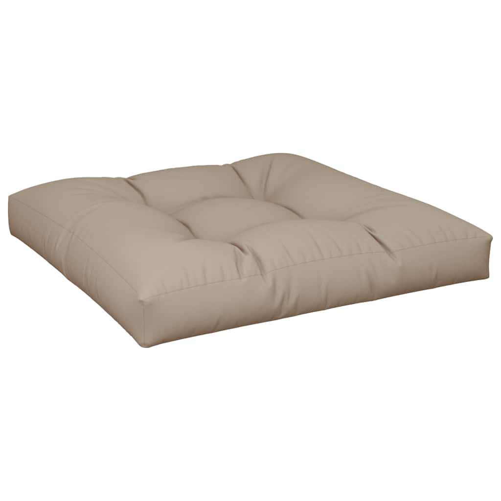Vidaxl palletkussen 70x70x12 cm stof taupe