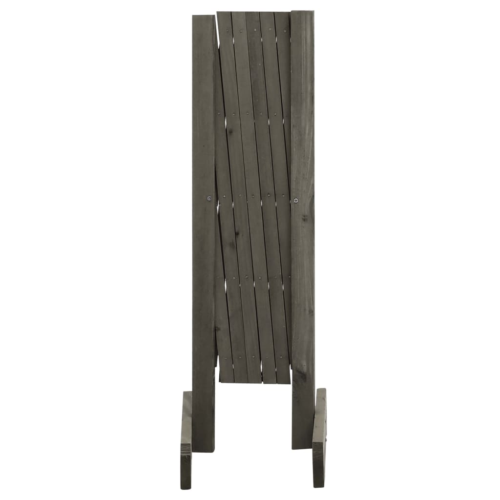 Vidaxl tuinlatwerk 120x60 cm massief vurenhout grijs