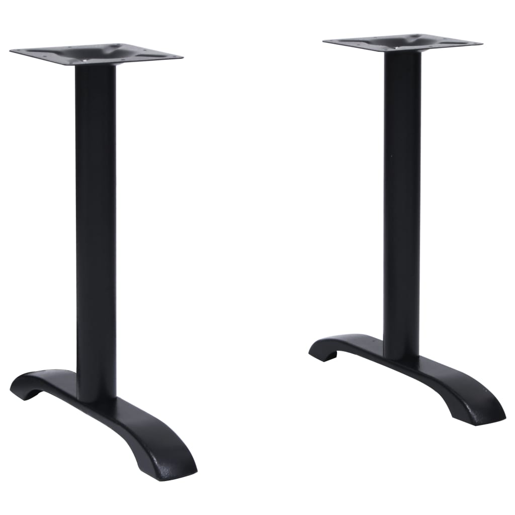 Vidaxl bistrotafelpoten 2 st 61x8x72 cm gietijzer zwart