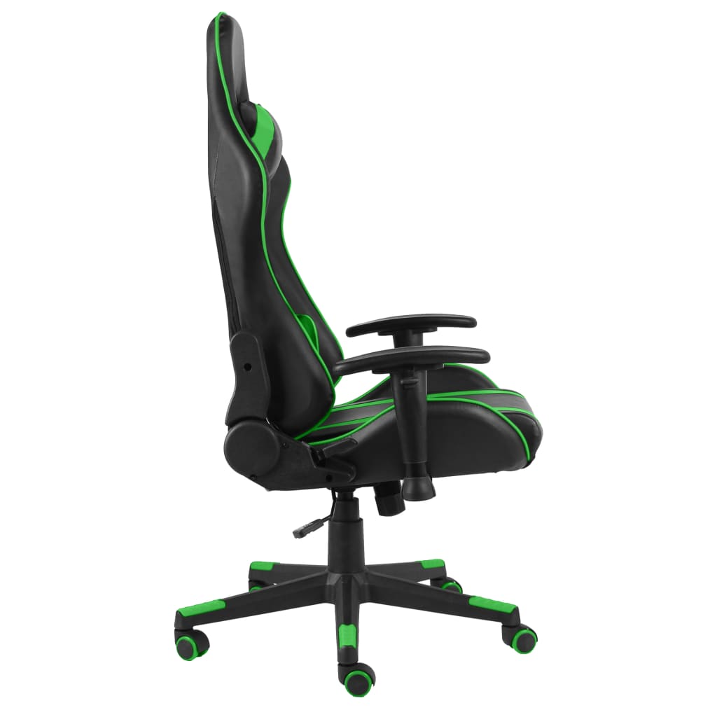 Vidaxl gamestoel draaibaar pvc groen