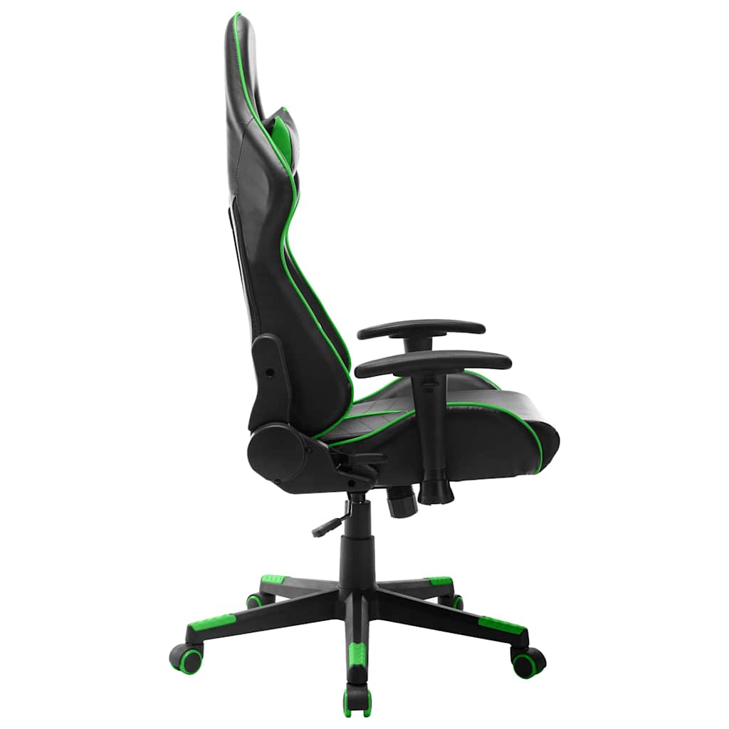 Vidaxl gamestoel kunstleer zwart en groen