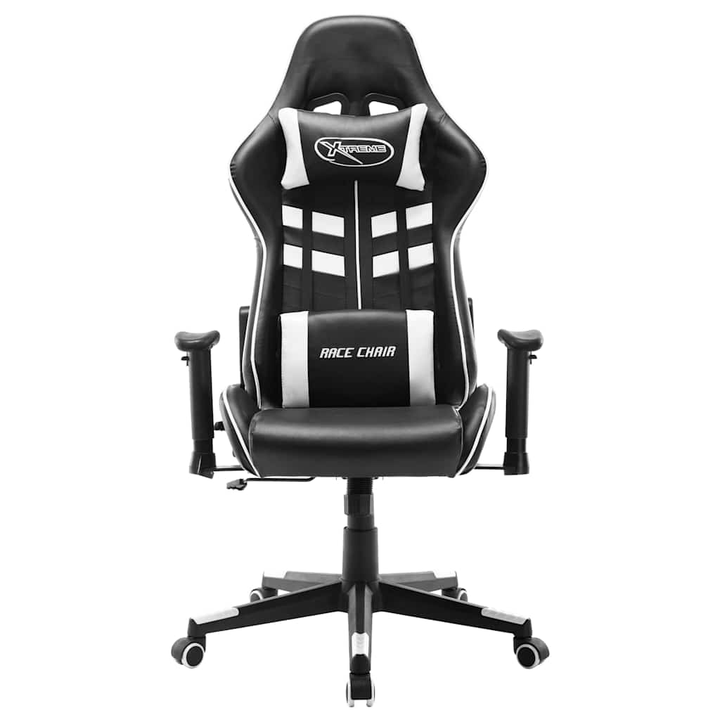 Vidaxl gamestoel kunstleer zwart en wit