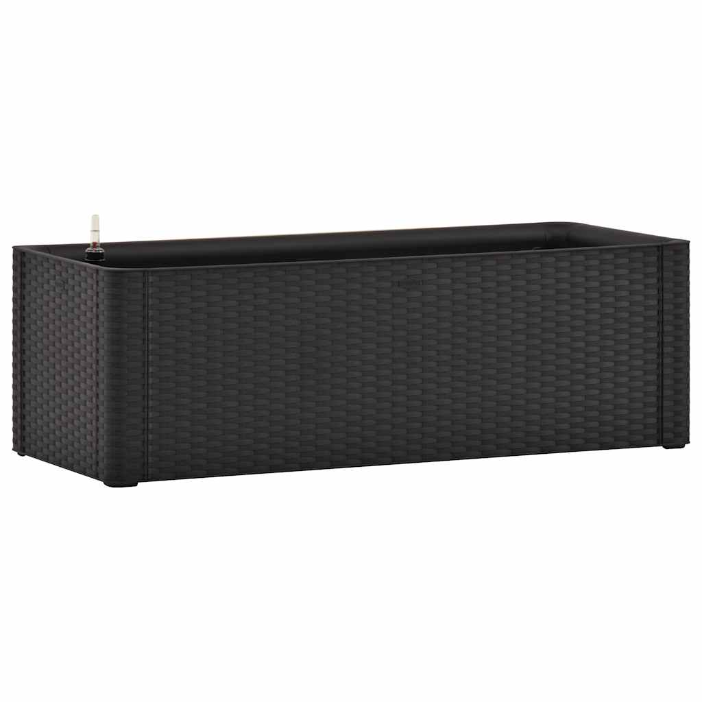 Vidaxl plantenbak hoog zelfbewateringssysteem 100x43x33 cm antraciet