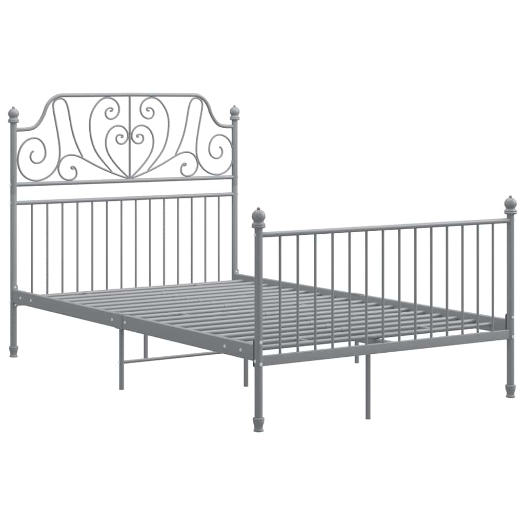 Vidaxl bedframe metaal grijs 120x200 cm