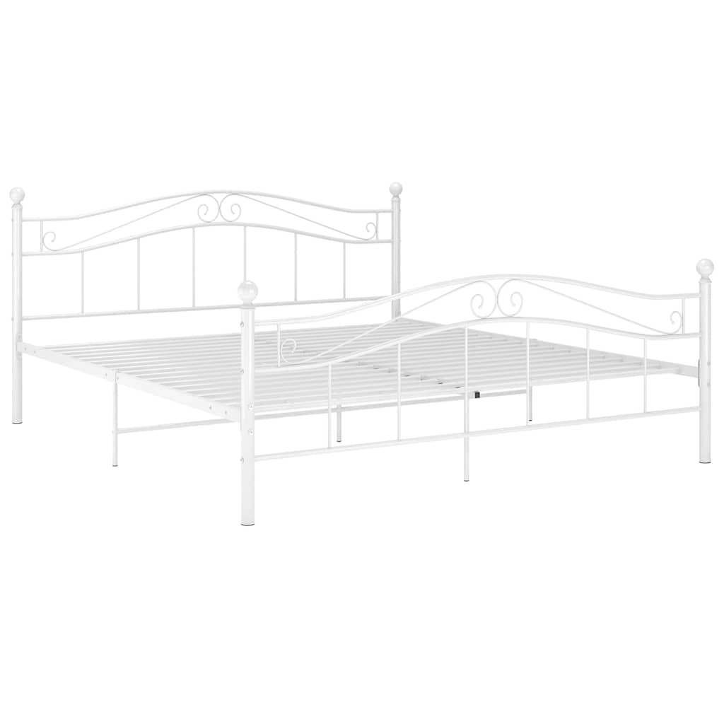Vidaxl bedframe metaal wit 200x200 cm