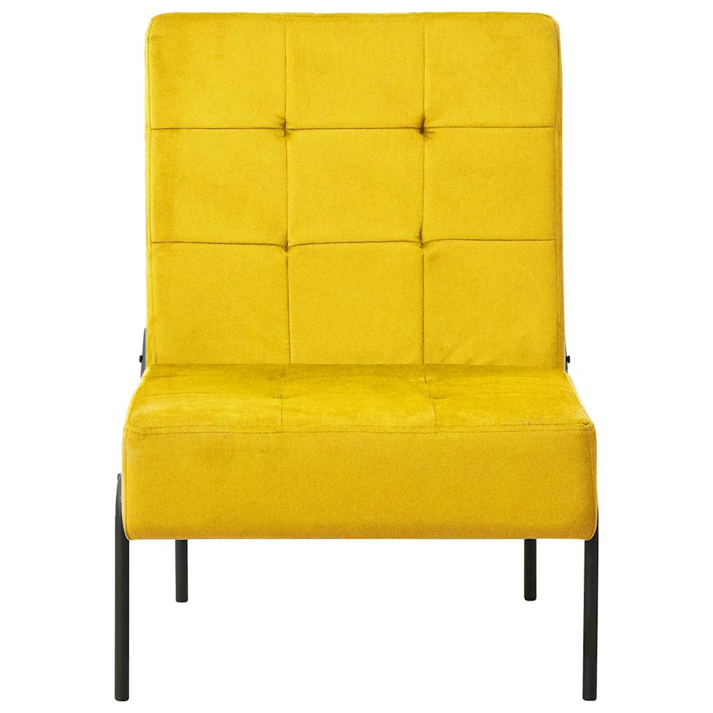 Vidaxl relaxstoel 65x79x87 cm fluweel mosterdgeel