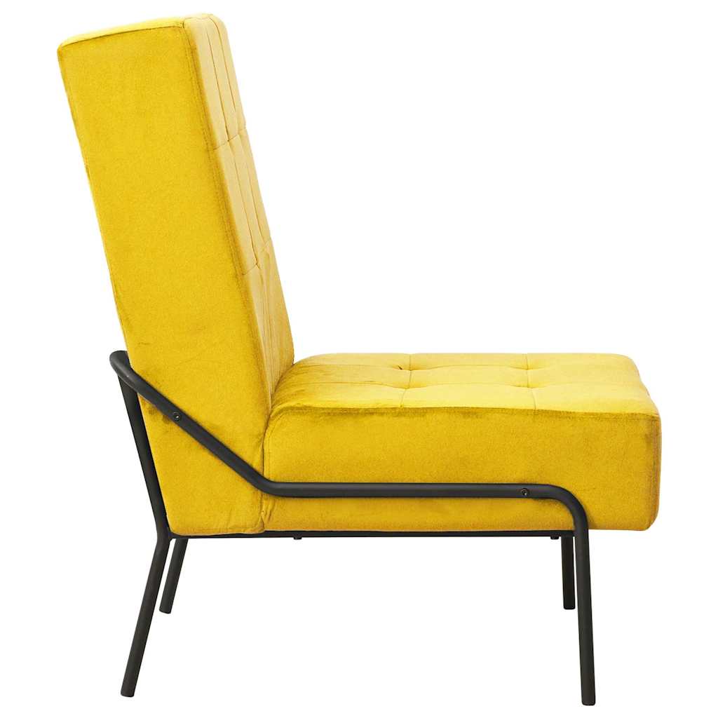 Vidaxl relaxstoel 65x79x87 cm fluweel mosterdgeel
