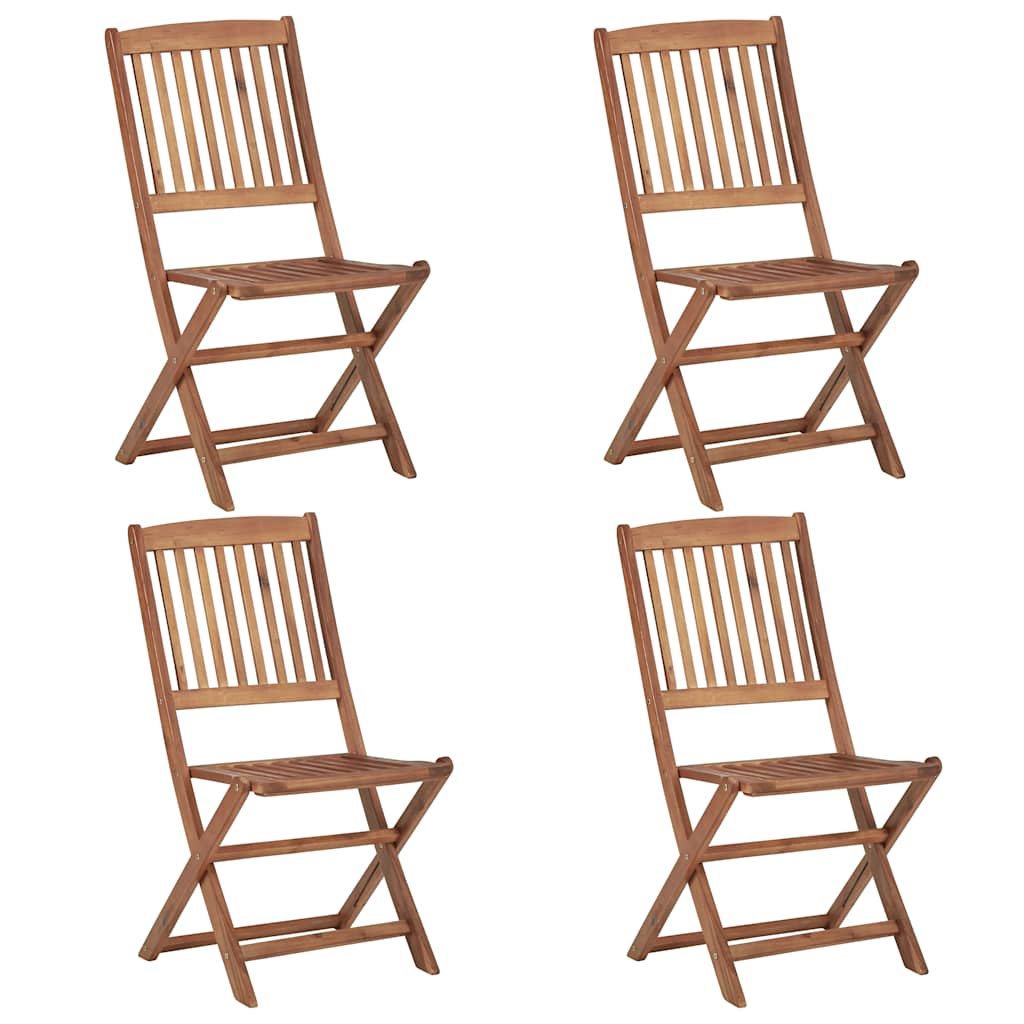 Vidaxl tuinstoelen 4 st inklapbaar massief acaciahout