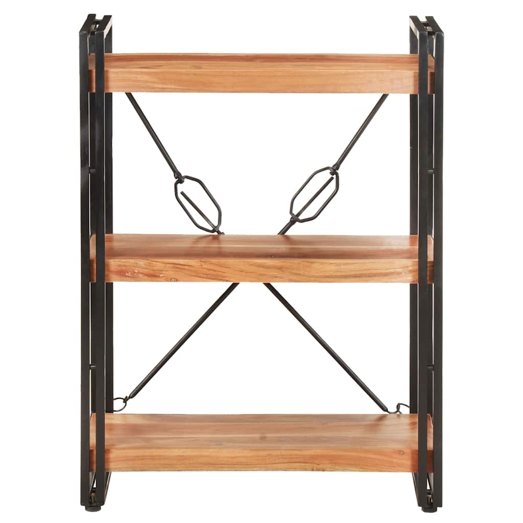 Vidaxl boekenkast met 3 schappen 60x30x80 cm massief acaciahout