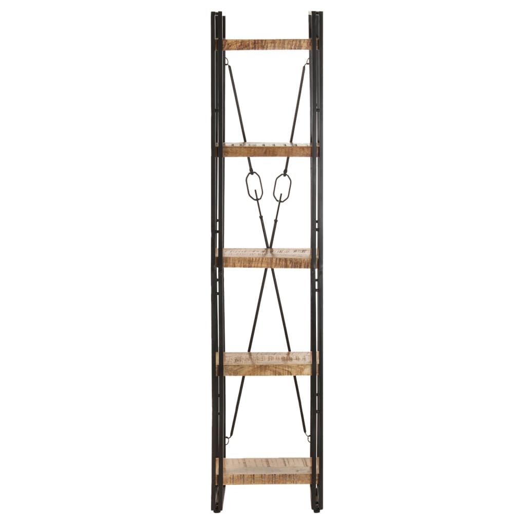 Vidaxl boekenkast met 5 schappen 40x30x180 cm massief mangohout
