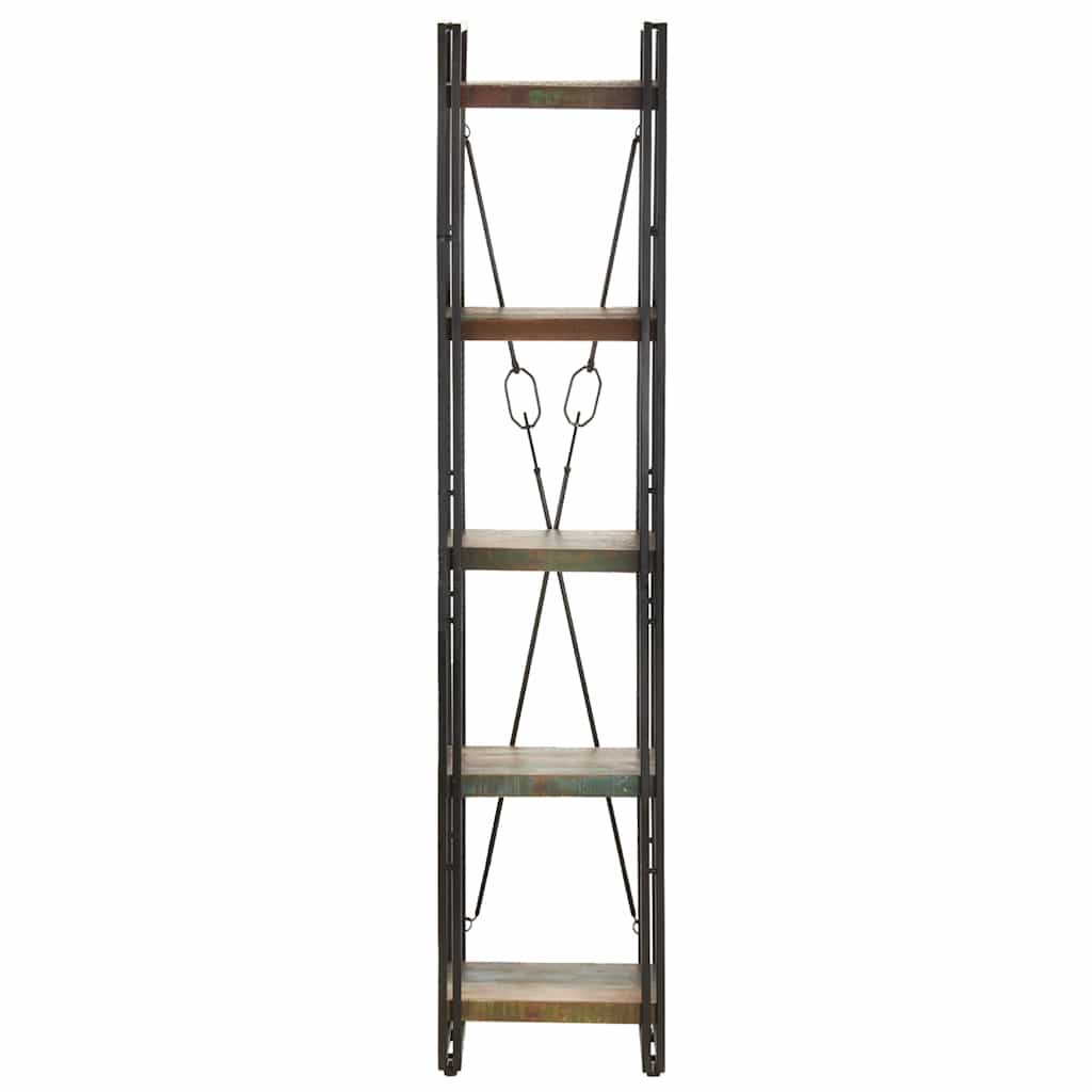 Vidaxl boekenkast met 5 schappen 40x30x180 cm massief gerecycled hout