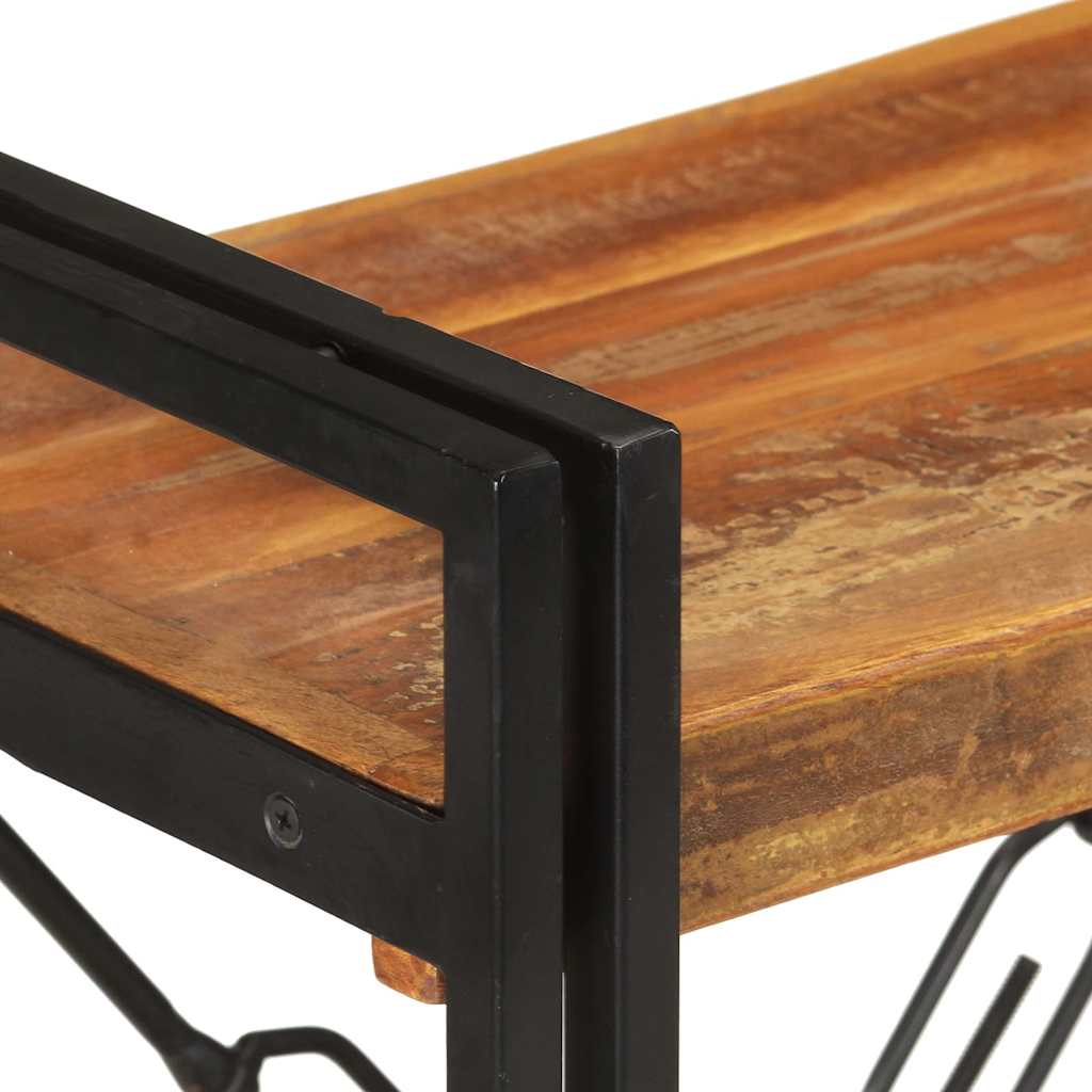 Vidaxl boekenkast met 3 schappen 60x30x80 cm massief gerecycled hout