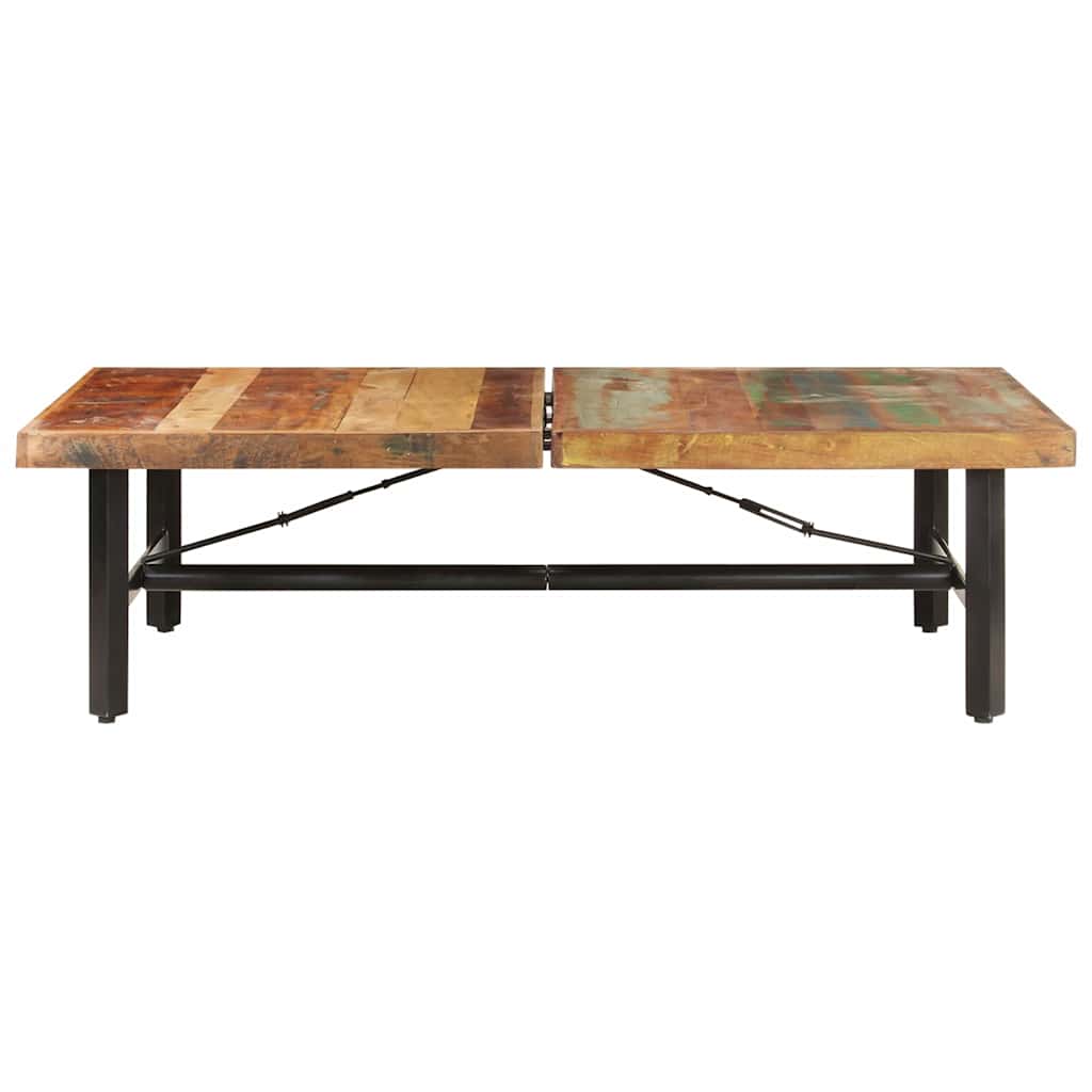 Vidaxl salontafel 142x90x42 cm massief gerecycled hout
