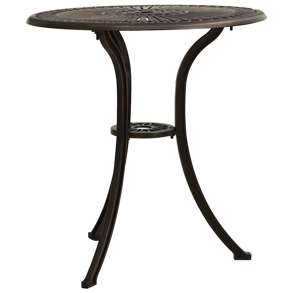Vidaxl tuintafel 62x62x65 cm gietaluminium bronskleurig