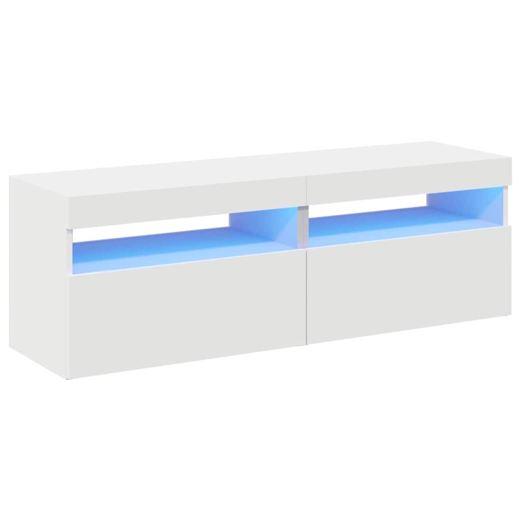 Vidaxl tv-meubelen 2 st met led-verlichting 60x35x40 cm wit