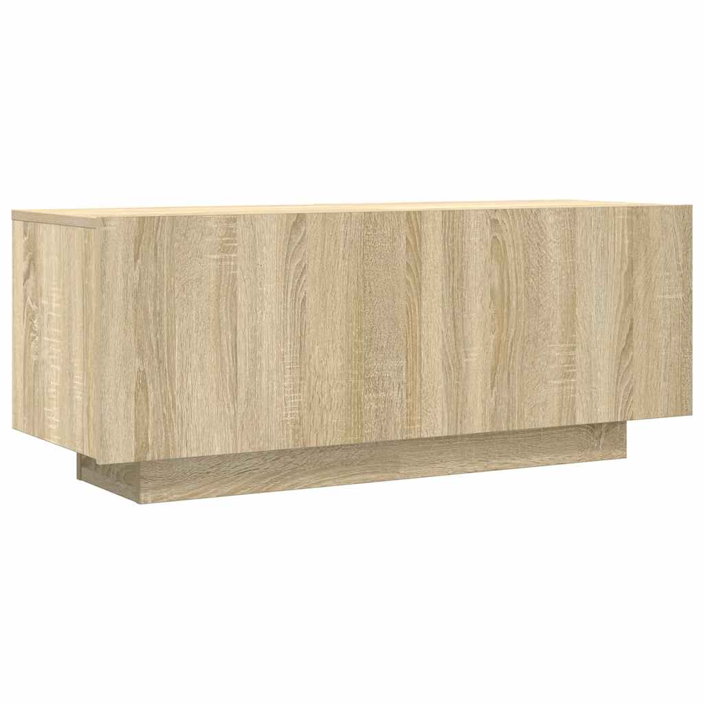 Vidaxl tv-meubel 100x35x40 cm bewerkt hout sonoma eikenkleurig