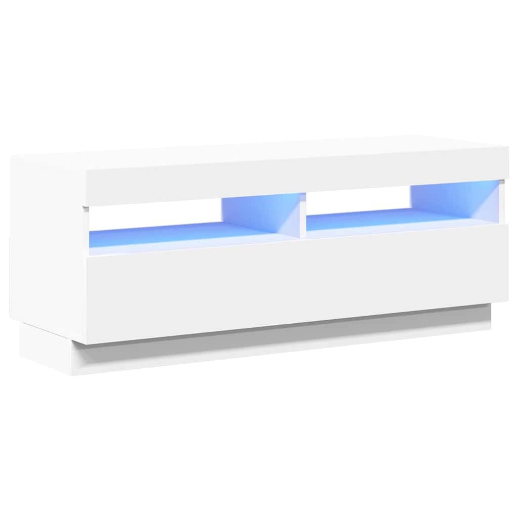 Vidaxl tv-meubel met led-verlichting 100x35x40 cm wit