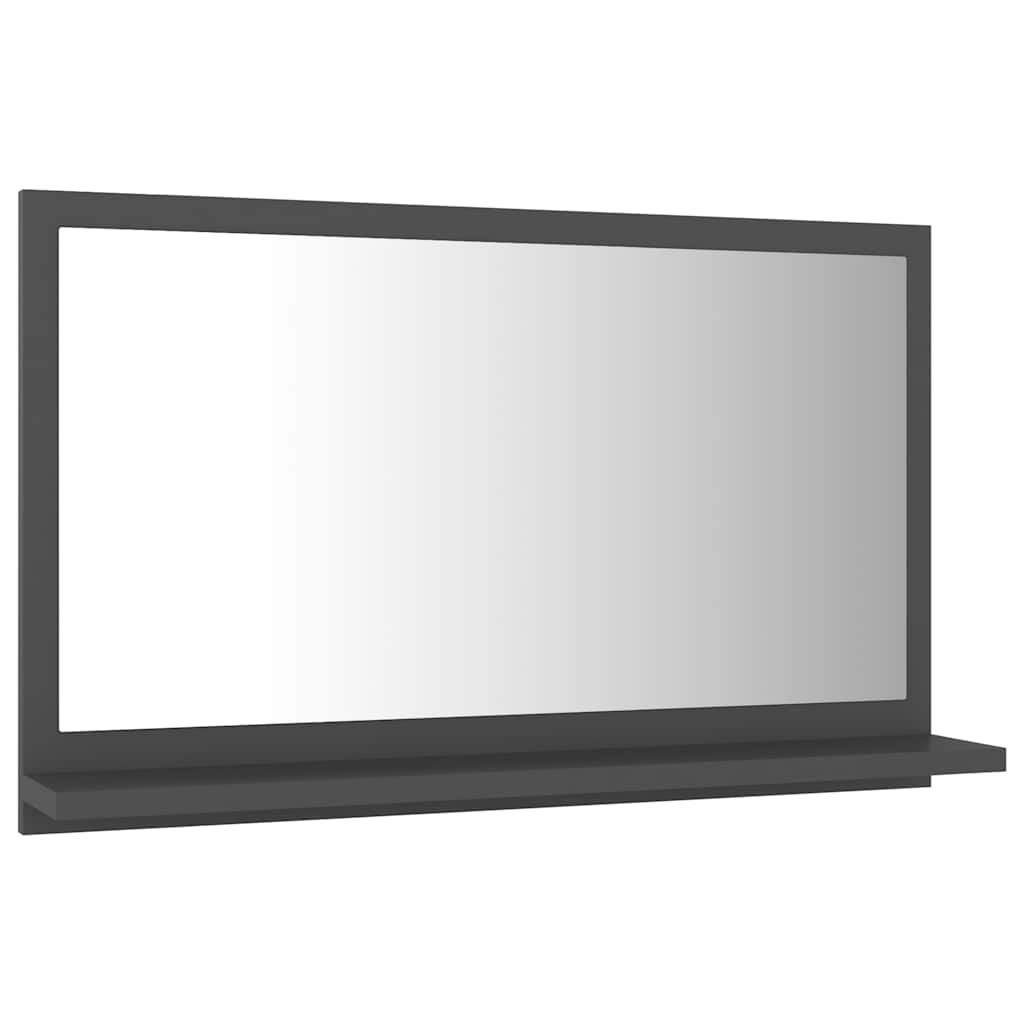 Vidaxl badkamerspiegel 60x10,5x37 cm spaanplaat grijs