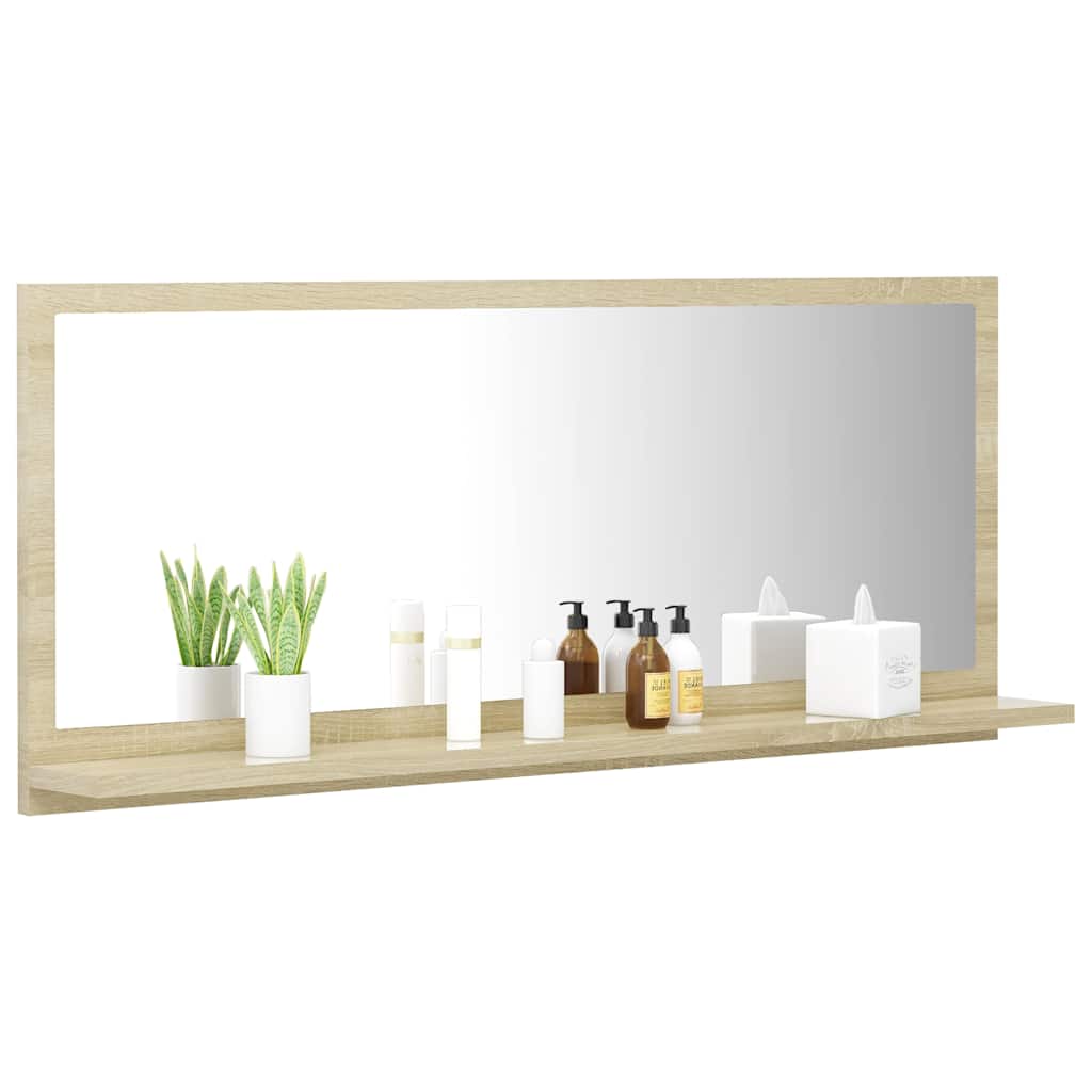 Vidaxl badkamerspiegel 90x10,5x37 cm spaanplaat sonoma eikenkleurig