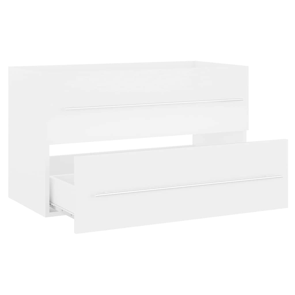 Vidaxl wastafelkast 80x38,5x48 cm bewerkt hout wit