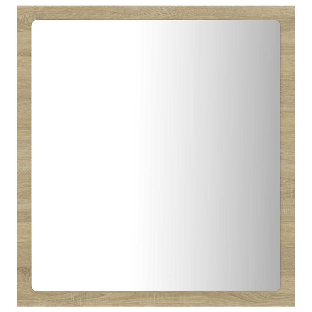 Vidaxl badkamerspiegel led 40x8,5x37 cm acryl sonoma eikenkleurig