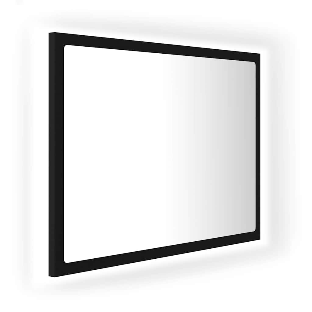 Vidaxl badkamerspiegel led 60x8,5x37 cm acryl zwart