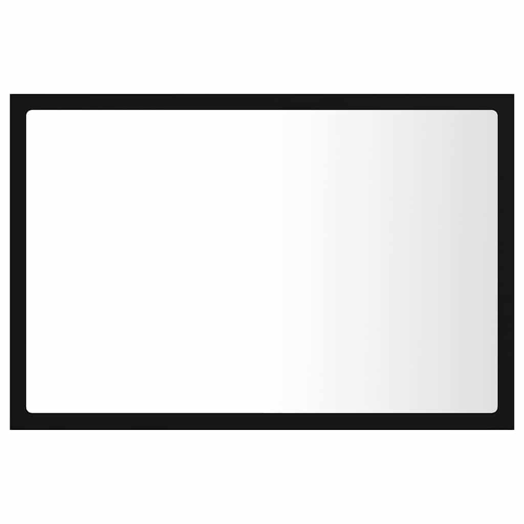 Vidaxl badkamerspiegel led 60x8,5x37 cm acryl zwart