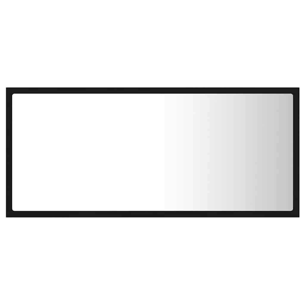 Vidaxl badkamerspiegel led 90x8,5x37 cm acryl zwart