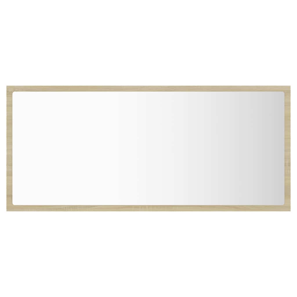 Vidaxl badkamerspiegel led 90x8,5x37 cm acryl sonoma eikenkleurig