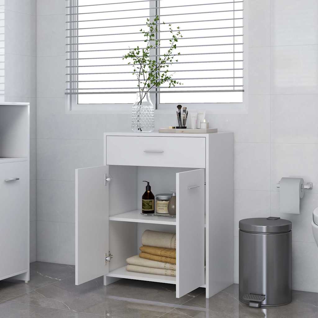 Vidaxl badkamerkast 60x33x80 cm bewerkt hout wit