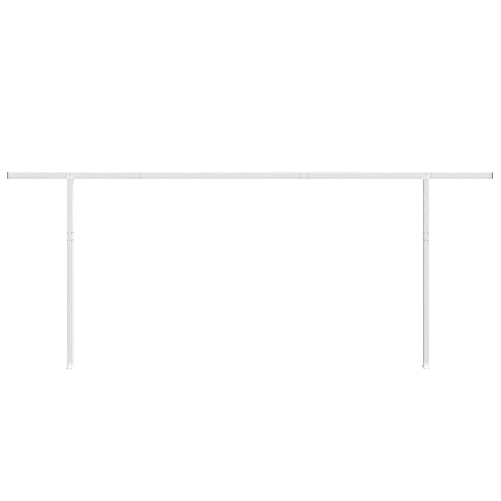 VidaXL Luifelpaalset 600x245 cm ijzer wit