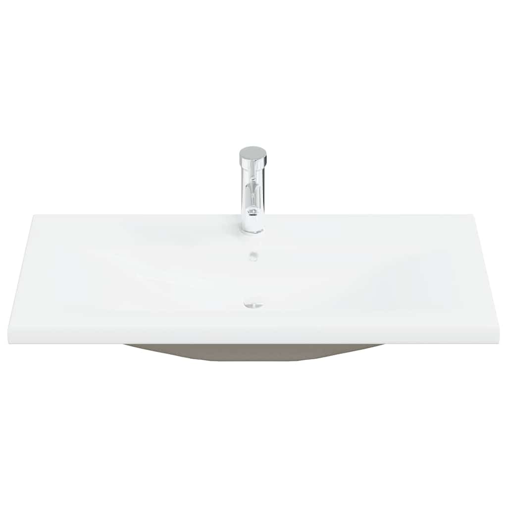 Vidaxl inbouwwastafel met kraan 91x39x18 cm keramiek wit