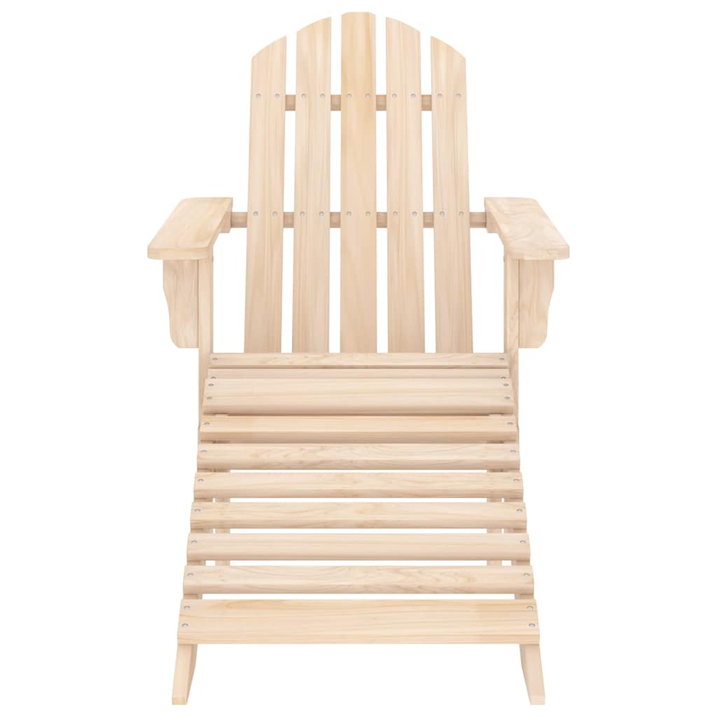 Vidaxl tuinstoel adirondack met voetenbank massief vurenhout
