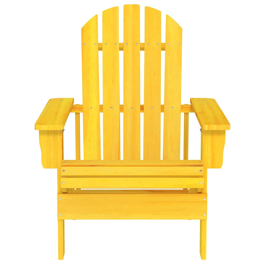 Vidaxl tuinstoel adirondack massief vurenhout geel
