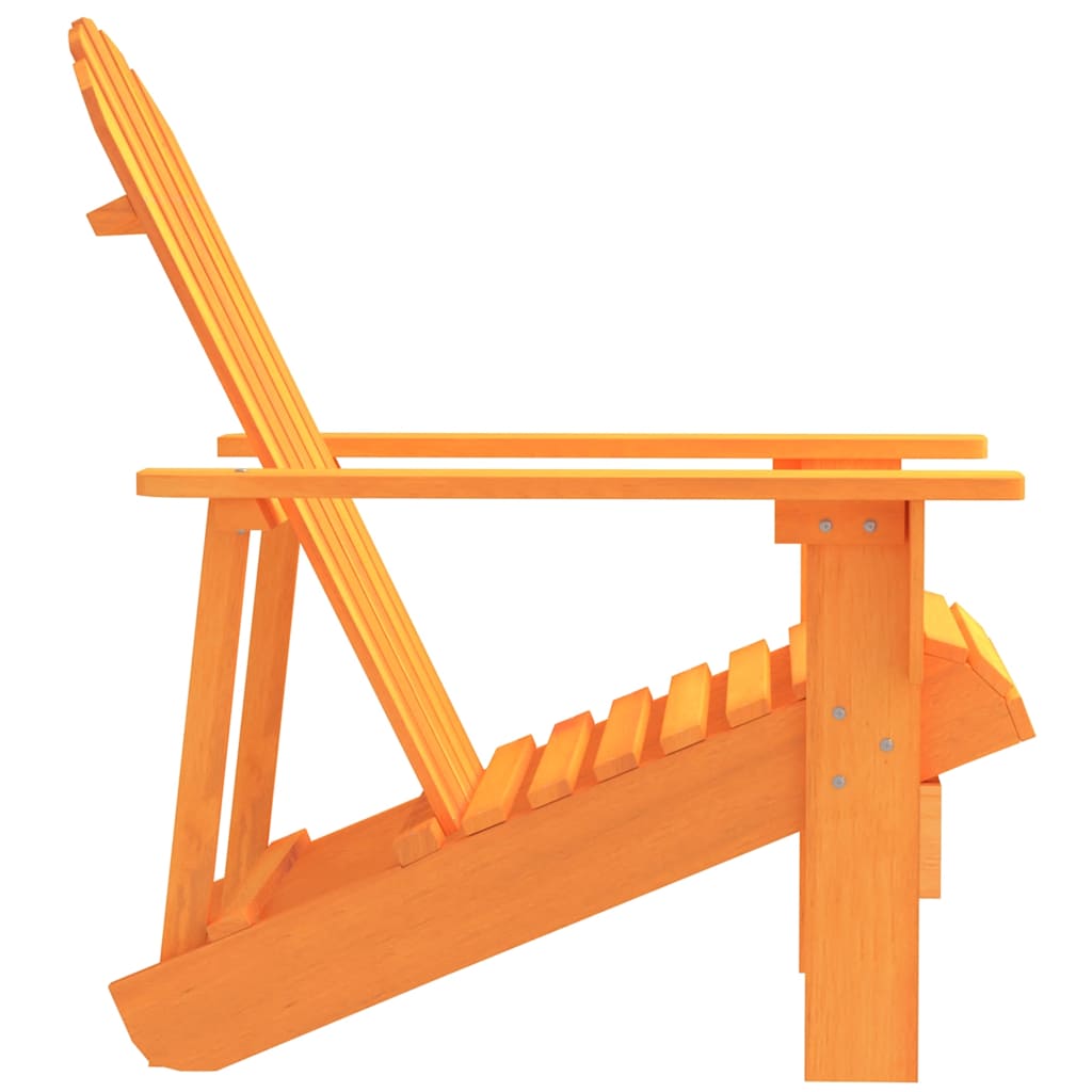 Vidaxl tuinstoel adirondack massief vurenhout oranje