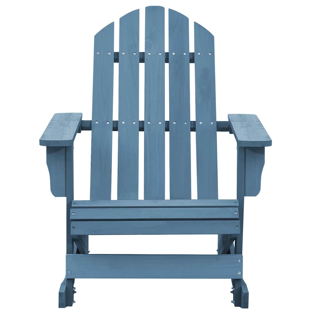Vidaxl schommelstoel adirondack massief vurenhout blauw