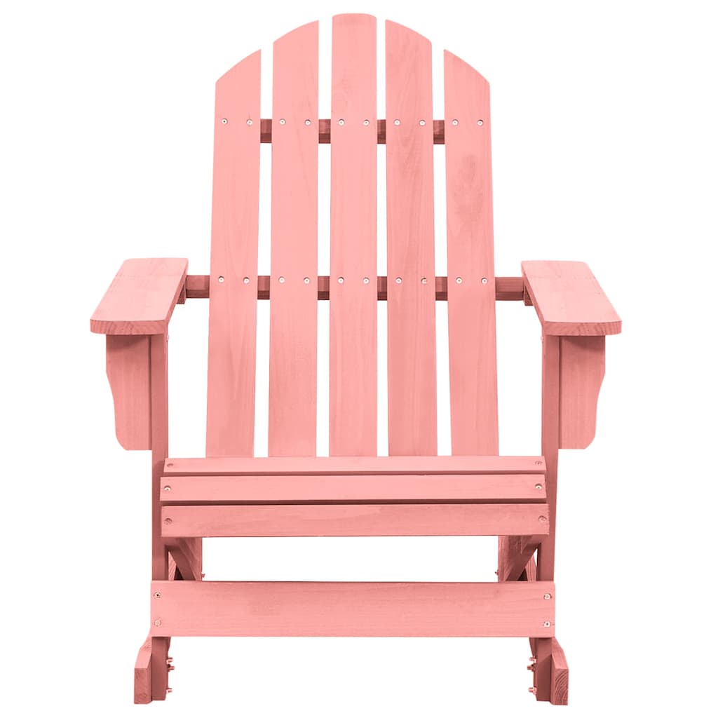 Vidaxl schommelstoel adirondack massief vurenhout roze