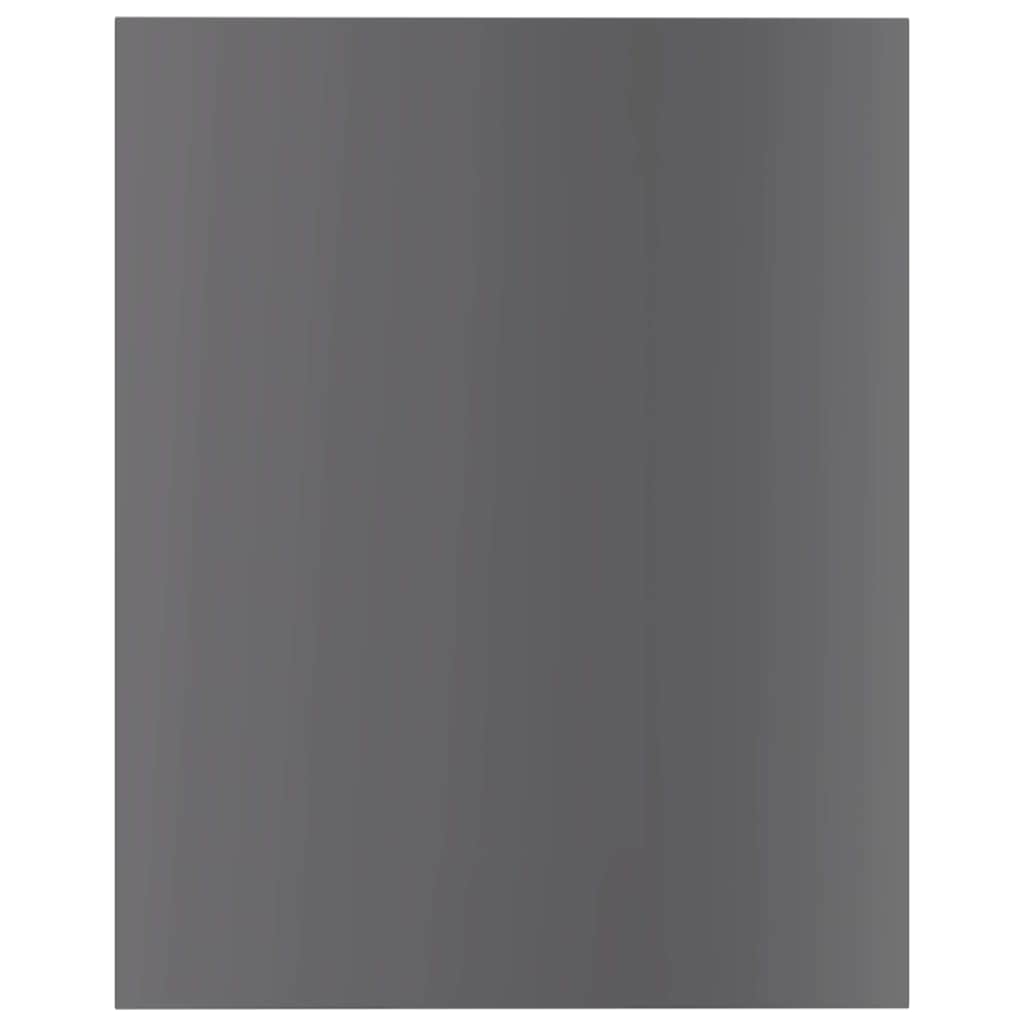 Vidaxl wandschappen 8 st 40x50x1,5 cm bewerkt hout hoogglans grijs