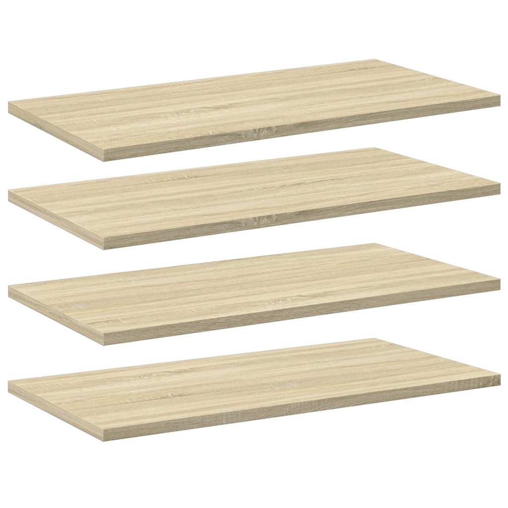 Vidaxl wandschappen 4 st 60x30x1,5 cm spaanplaat sonoma eikenkleurig