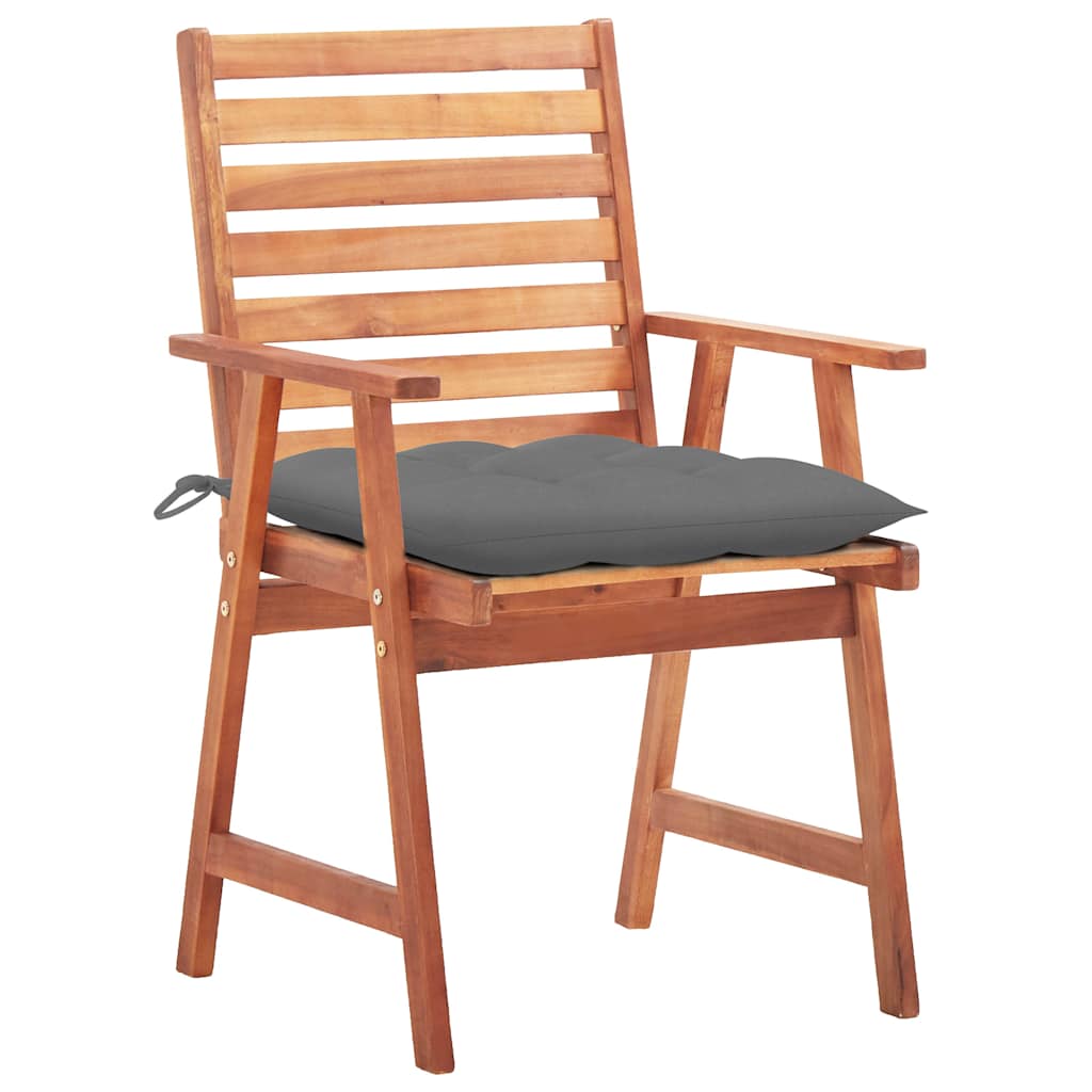 Vidaxl tuinstoelen 3 st met kussens massief acaciahout