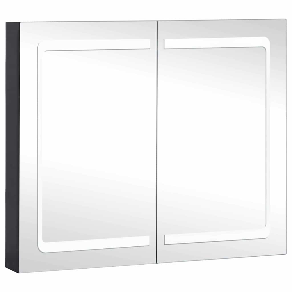 Vidaxl badkamerkast met spiegel en led 80x12,2x68 cm