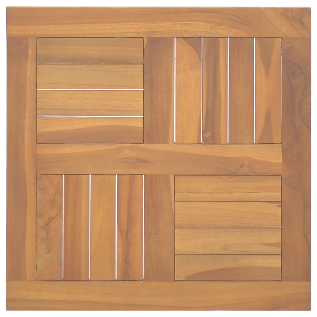 Vidaxl tafelblad vierkant 50x50x2,5 cm massief teakhout