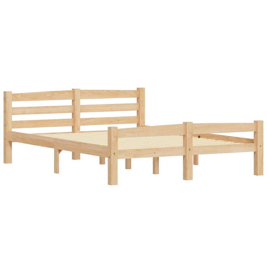 Vidaxl bedframe massief grenenhout 140x200 cm