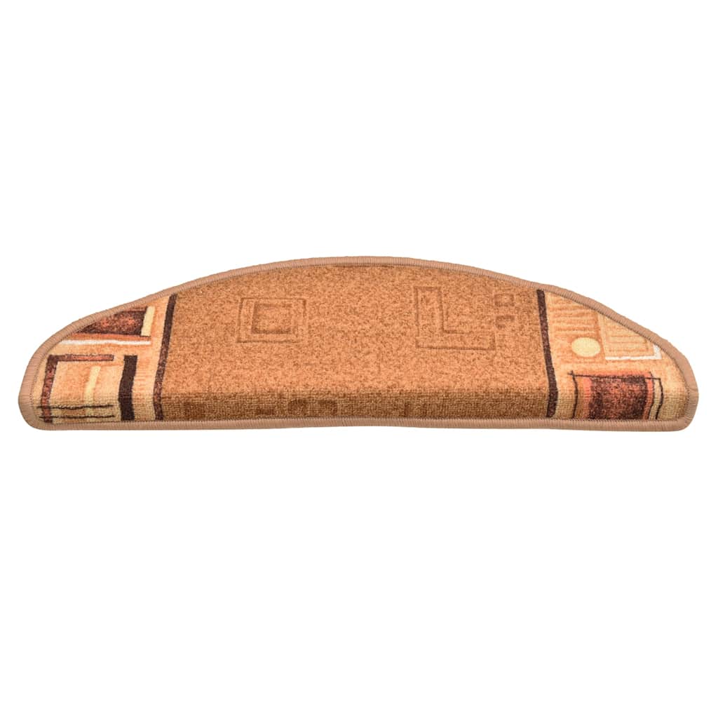 Vidaxl trapmatten zelfklevend 10 st 65x21x4 cm beige