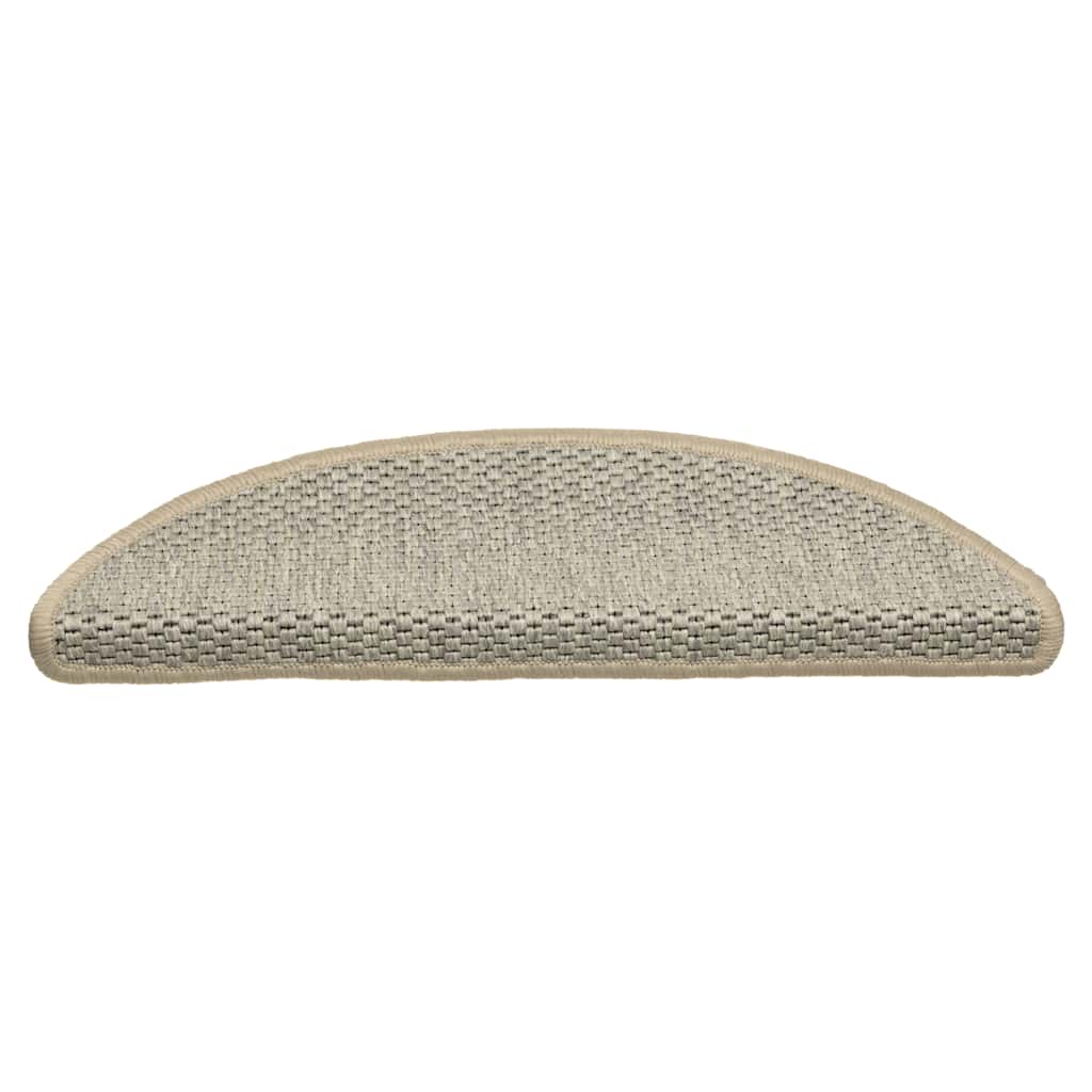 Vidaxl trapmatten zelfklevend 15 st sisal-look 56x17x3 cm lichtgroen
