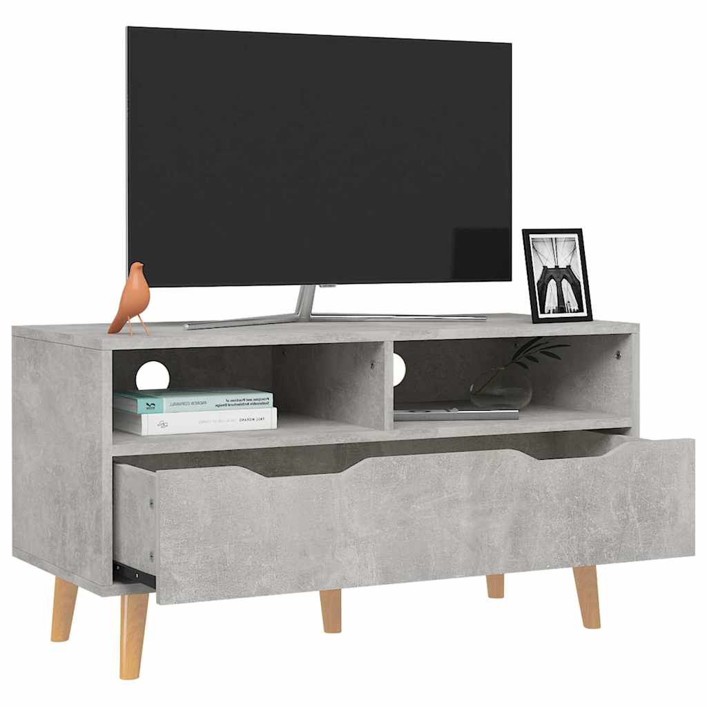 Vidaxl tv-meubel 90x40x48,5 cm bewerkt hout betongrijs