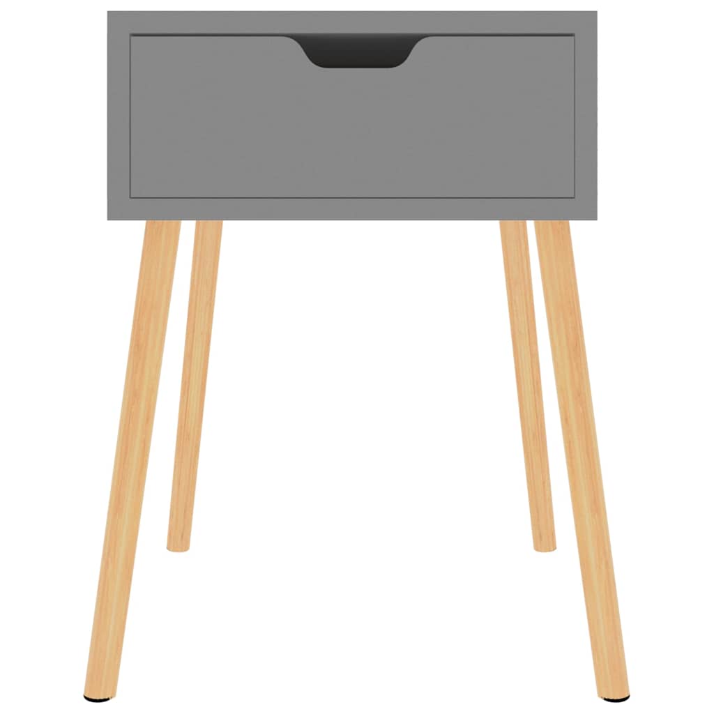 Vidaxl nachtkastjes 2 st 40x40x56 cm bewerkt hout grijs