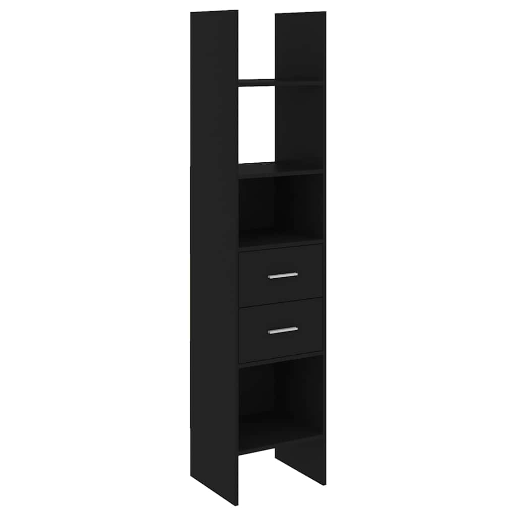 Vidaxl boekenkast 40x35x180 cm bewerkt hout zwart
