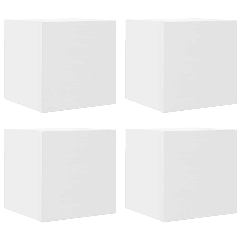 Vidaxl tv-wandmeubelen 4 st 30,5x30x30 cm wit