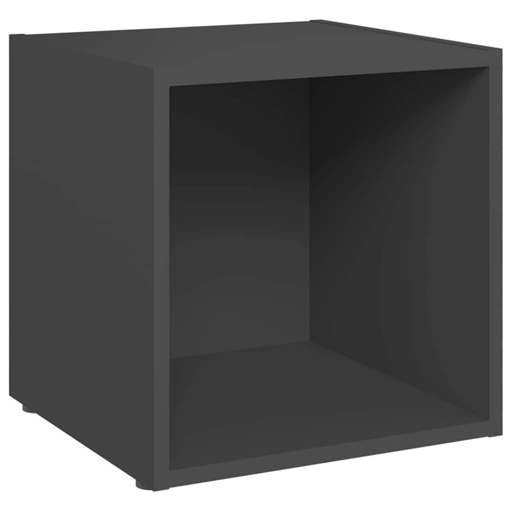 Vidaxl tv-meubelen 4 st 37x35x37 cm bewerkt hout grijs